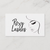 Lash Extensions Eyelashes Brows Salon Visitenkarte (Vorderseite)
