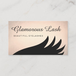 Lash Extensions Fett Gold Visitenkarte