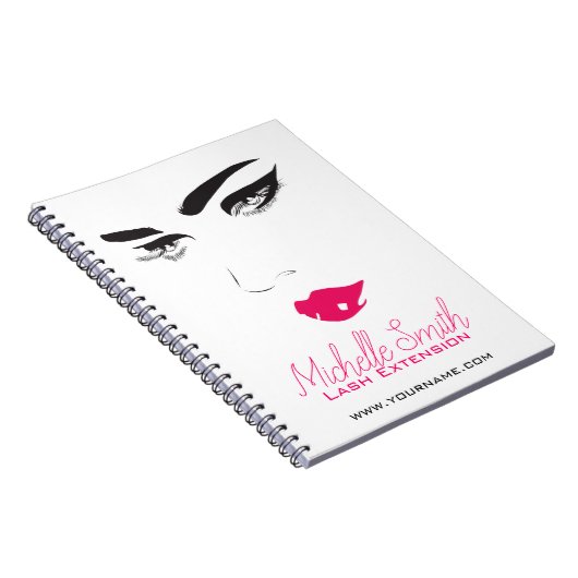 Lash Extensions Lash Lashes Notizblock (Rechte Seite)