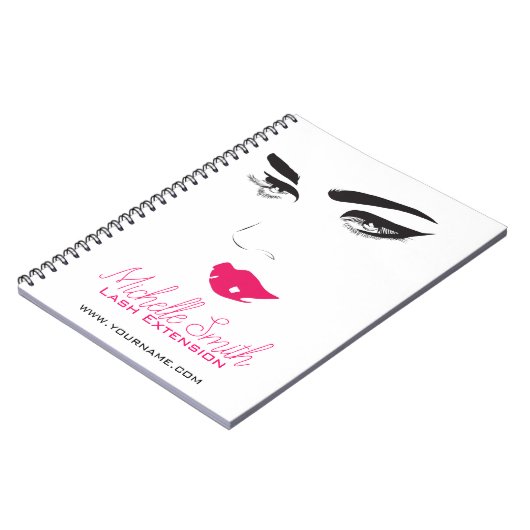 Lash Extensions Lash Lashes Notizblock (Linke Seite)