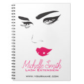 Lash Extensions Lash Lashes Notizblock (Vorderseite)