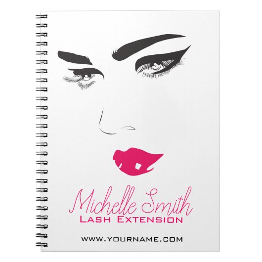 Lash Extensions Lash Lashes Notizblock (Vorderseite)