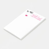 Lash Extensions Lash Lashes Post-it Klebezettel (angewinkelt)