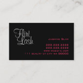 Lash Extensions Lashes Beauty Cosmetology Salon Bu Visitenkarte (Rückseite)