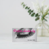 Lash Extensions Lashes Schönheitssalon Visitenkarte (Stehend Vorderseite)