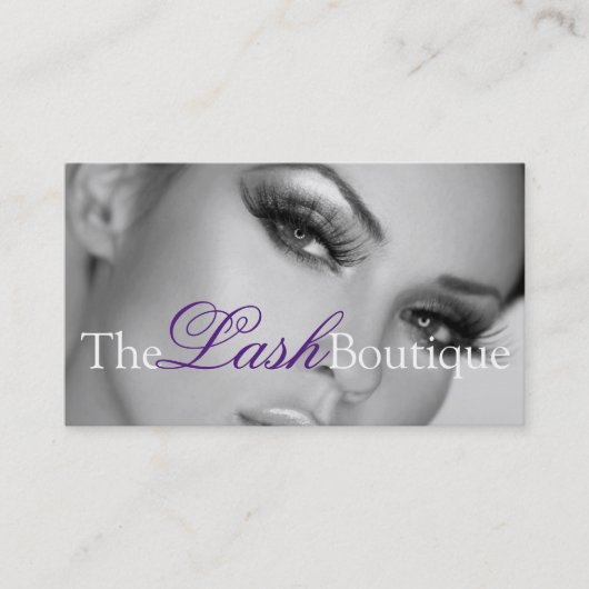 Lash Extensions Lashes Schönheitssalon Visitenkarte (Vorderseite)