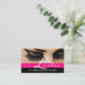 Lash Extensions Lashes Schönheitssalon Visitenkarte (Stehend Vorderseite)