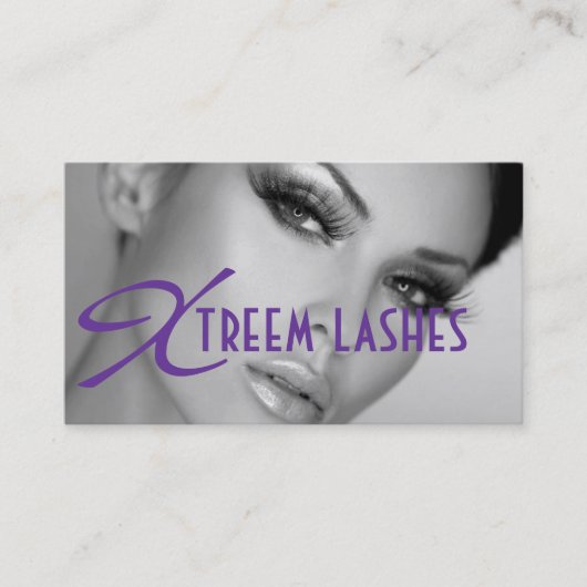 Lash Extensions Lashes Schönheitssalon Visitenkarte (Vorderseite)