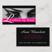 Lash Extensions Lashes Schönheitssalon Visitenkarte (Vorne/Hinten)
