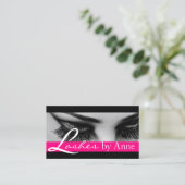 Lash Extensions Lashes Schönheitssalon Visitenkarte (Stehend Vorderseite)