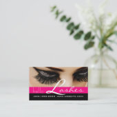 Lash Extensions Lashes Schönheitssalon Visitenkarte (Stehend Vorderseite)