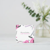 Lash Extensions Lashes Technician Beauty Salon Quadratische Visitenkarte (Stehend Vorderseite)