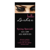 Lash Extensions Makeup Artist Salon Flyer Menü (Vorne)