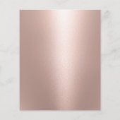 Lash Extensions Rose Gold Aftercare Instruction Flyer (Hinten)