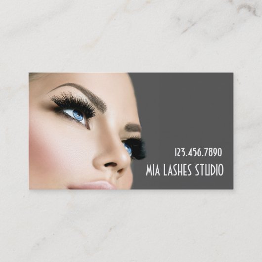 Lash Extensions Salon Beauty Wellness-Center Visitenkarte (Vorderseite)
