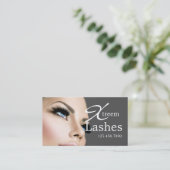 Lash Extensions Salon Beauty Wellness-Center Visitenkarte (Stehend Vorderseite)