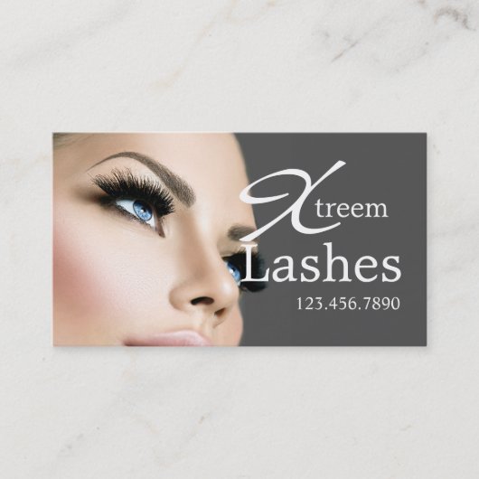 Lash Extensions Salon Beauty Wellness-Center Visitenkarte (Vorderseite)