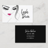 Lash Extensions Salon Beauty Wellness-Center Visitenkarte (Vorne/Hinten)