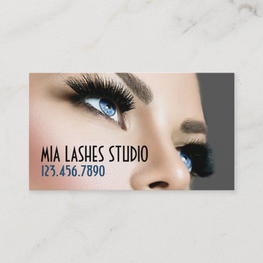 Lash Extensions Salon Beauty Wellness-Center Visitenkarte (Vorderseite)
