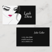 Lash Extensions Salon Beauty Wellness-Center Visitenkarte (Vorne/Hinten)