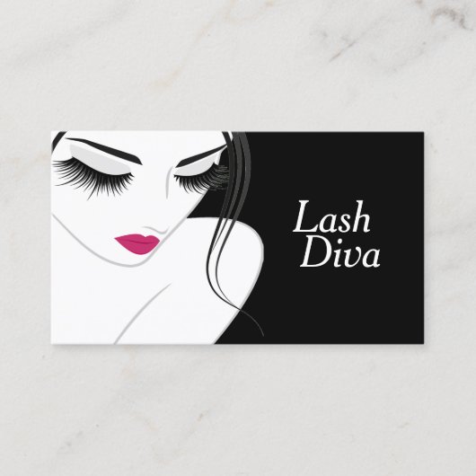Lash Extensions Salon Beauty Wellness-Center Visitenkarte (Vorderseite)
