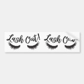 Lash Out Eyelashes Lash Salon Makeup Artist Autoaufkleber (Vorne)