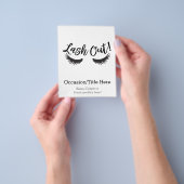 Lash Out Eyelashes Lash Salon Makeup Artist Flyer (Gruppe)