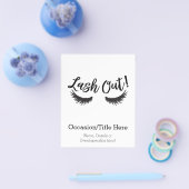 Lash Out Eyelashes Lash Salon Makeup Artist Flyer (Einzeln)