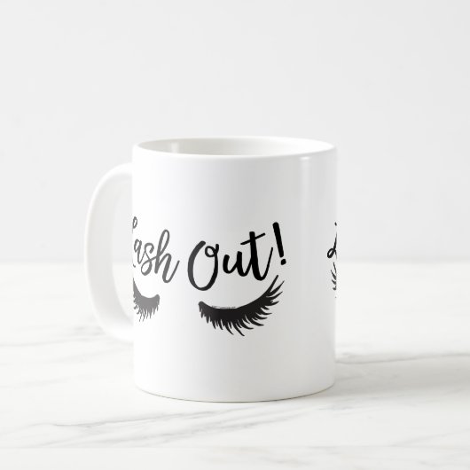 Lash Out Eyelashes Lash Salon Makeup Artist Kaffeetasse (Vorderseite Links)
