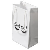 Lash Out Eyelashes Lash Salon Makeup Artist Kleine Geschenktüte (Rückseite Schrägansicht)