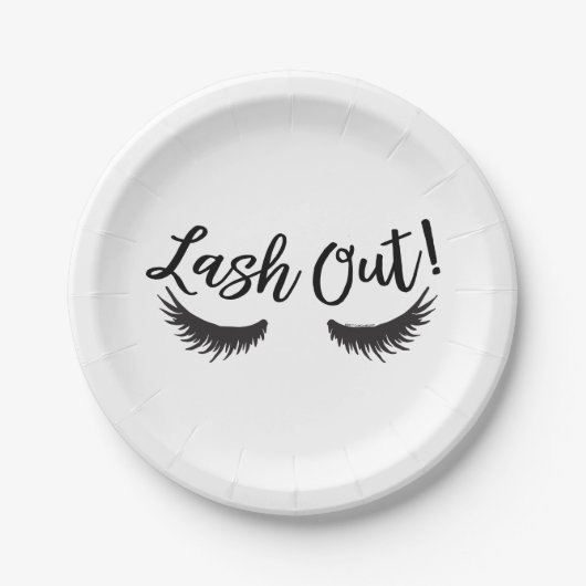 Lash Out Eyelashes Lash Salon Makeup Artist Pappteller (Vorderseite)
