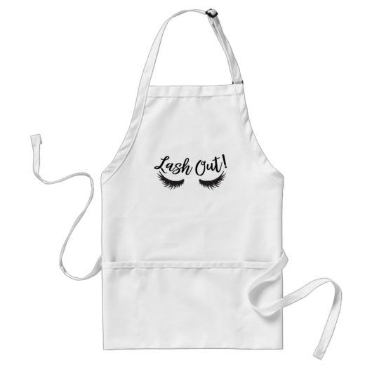 Lash Out Eyelashes Lash Salon Makeup Artist Schürze (Vorne)