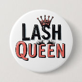 Lash Queen Funny Eye Lashes Button (Vorderseite)