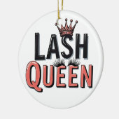Lash Queen Funny Eye Lashes Keramik Ornament (Links)