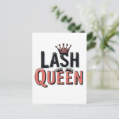 Lash Queen Funny Eye Lashes Postkarte (Stehend Vorderseite)