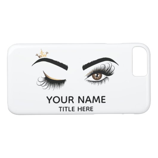 Lash Queen Wink Eye Makeup Artist Long Lashes Case-Mate iPhone Hülle (Rückseite (Horizontal))