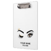 Lash Queen Wink Eye Makeup Artist Long Lashes Klemmbrett (Links)