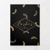 Lash Salon Black/Gold Broschüre (Cover)