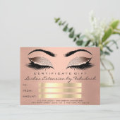 Lash Skin Rose Gold Makeup Artist Geschenk (Stehend Vorderseite)