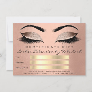 Lash Skin Rose Gold Makeup Artist Geschenk