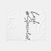 Lash Specialist Lash Lounge Lash Bar Las Fleecedecke (Vorderseite (Horizontal))