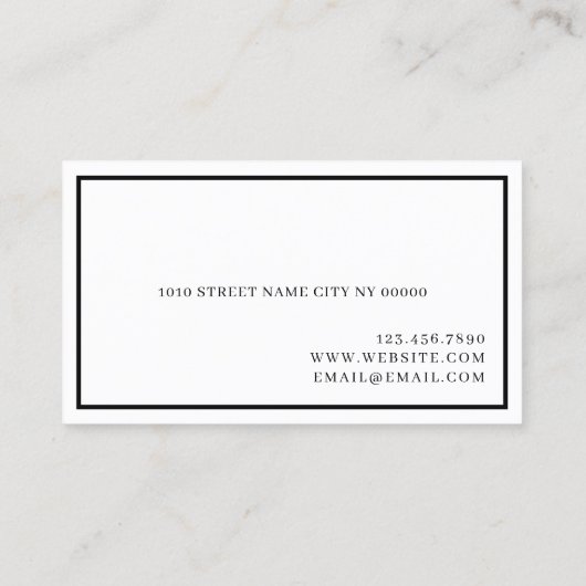 Lash Studio Brows & Eyelashes Visitenkarte (Rückseite)