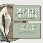 Lash Stylist Moderne Typografie Saline Visitenkarte