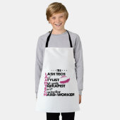 Lash Tech Abschluss Eyelash Techniker Schürze (Getragen)