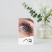 Lash Tech Foto Logo Vertikal Visitenkarte (Stehend Vorderseite)