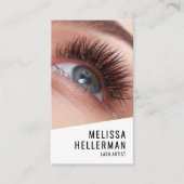 Lash Tech Foto Logo Vertikal Visitenkarte (Vorderseite)
