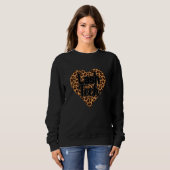 Lash Tech Leo Leopard Heart Eyelash Lash Tech Sweatshirt (Vorne ganz)
