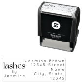 Lash Tech Studio Benutzerdefinierte Rücksendeadres Permastempel (Beispiel)