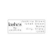 Lash Tech Studio Benutzerdefinierte Rücksendeadres Permastempel (Design)