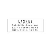 Lash-Techniker Individuelle Rücksendeadresse Elega Permastempel (Design)